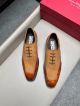 Ferragamo Man Brown Calfskin Business Leather Shoes 042898 (4)_th.jpg